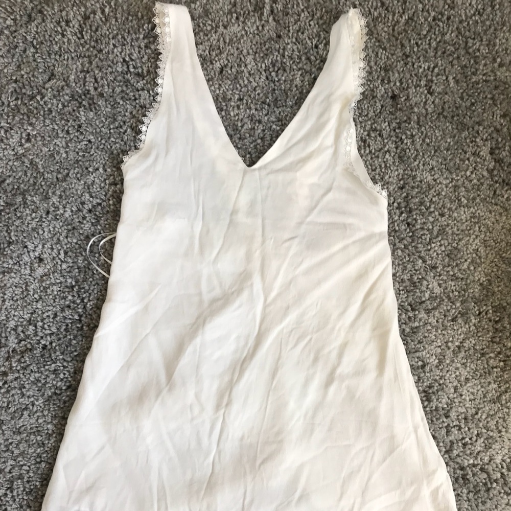 Never worn nasty gal white shift dress